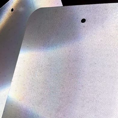 .080 Reflective Aluminum Sign Blanks (EGP) – Radius Corners, 2 Holes
