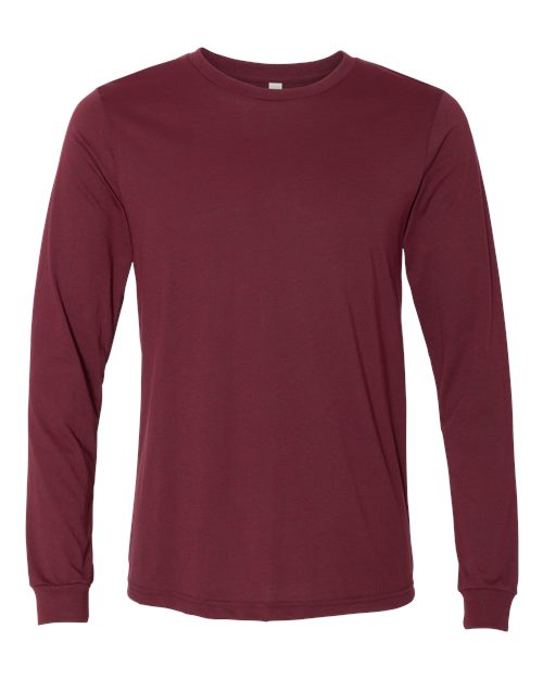 BELLA + CANVAS Heather CVC Long Sleeve Tee 3501CVC