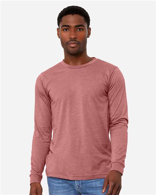 BELLA + CANVAS Heather CVC Long Sleeve Tee 3501CVC