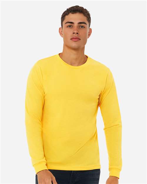 BELLA + CANVAS Heather CVC Long Sleeve Tee 3501CVC