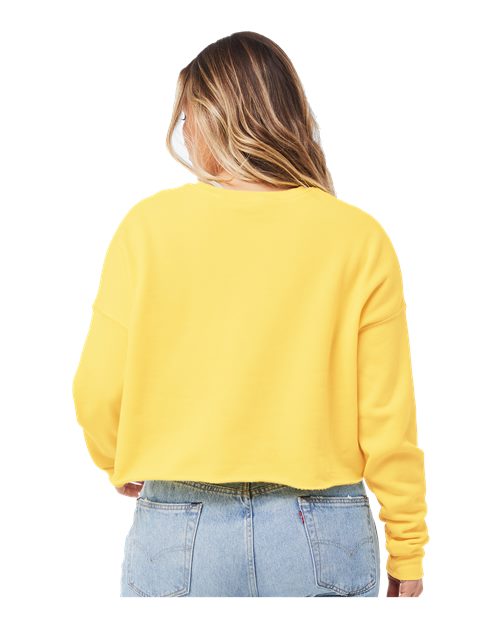 BELLA + CANVAS Women's Crop Fleece Crewneck Sweatshirt 7503