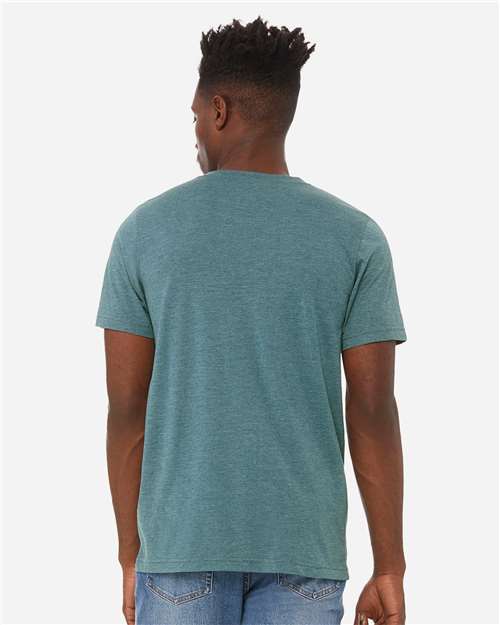 BELLA + CANVAS Unisex Heather CVC V-Neck Tee 3005CVC