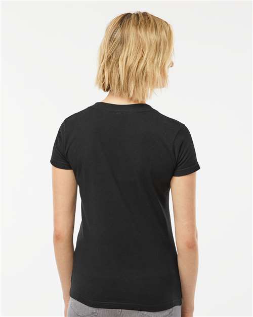 Tultex Women's Fine Jersey V-Neck T-Shirt 214