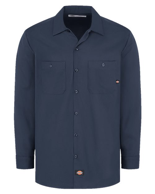 Dickies Men's Industrial Cotton Long Sleeve Work Shirt L307