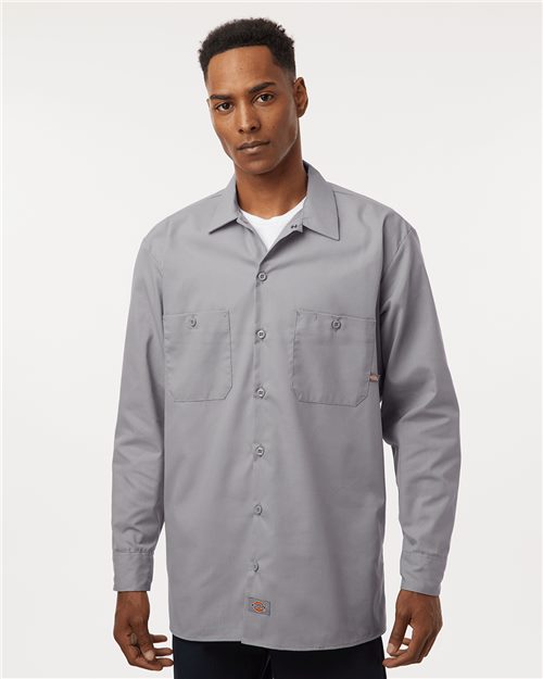 Dickies Men's Industrial Long Sleeve Work Shirt L535