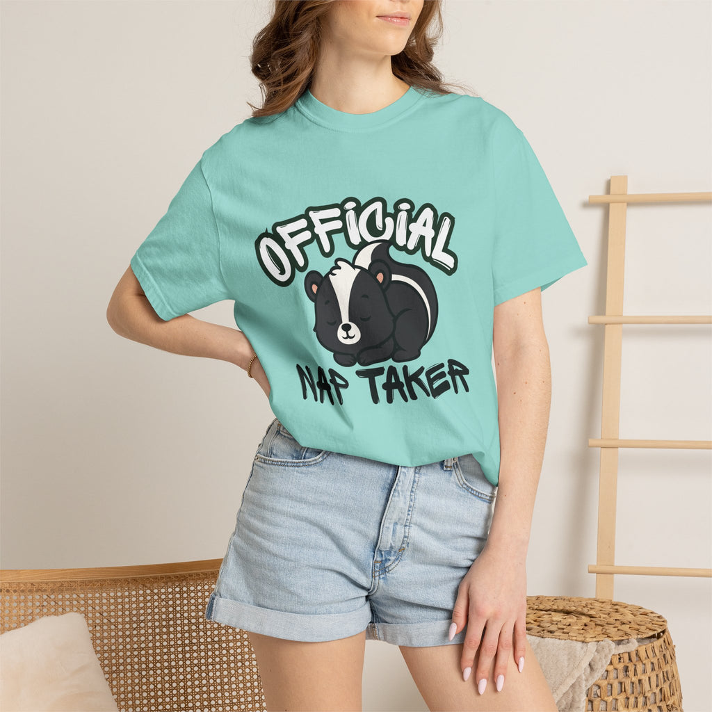 Official Nap Taker T-Shirt | Cute Sleeping Skunk Shirt | Funny Nap Lover Gift