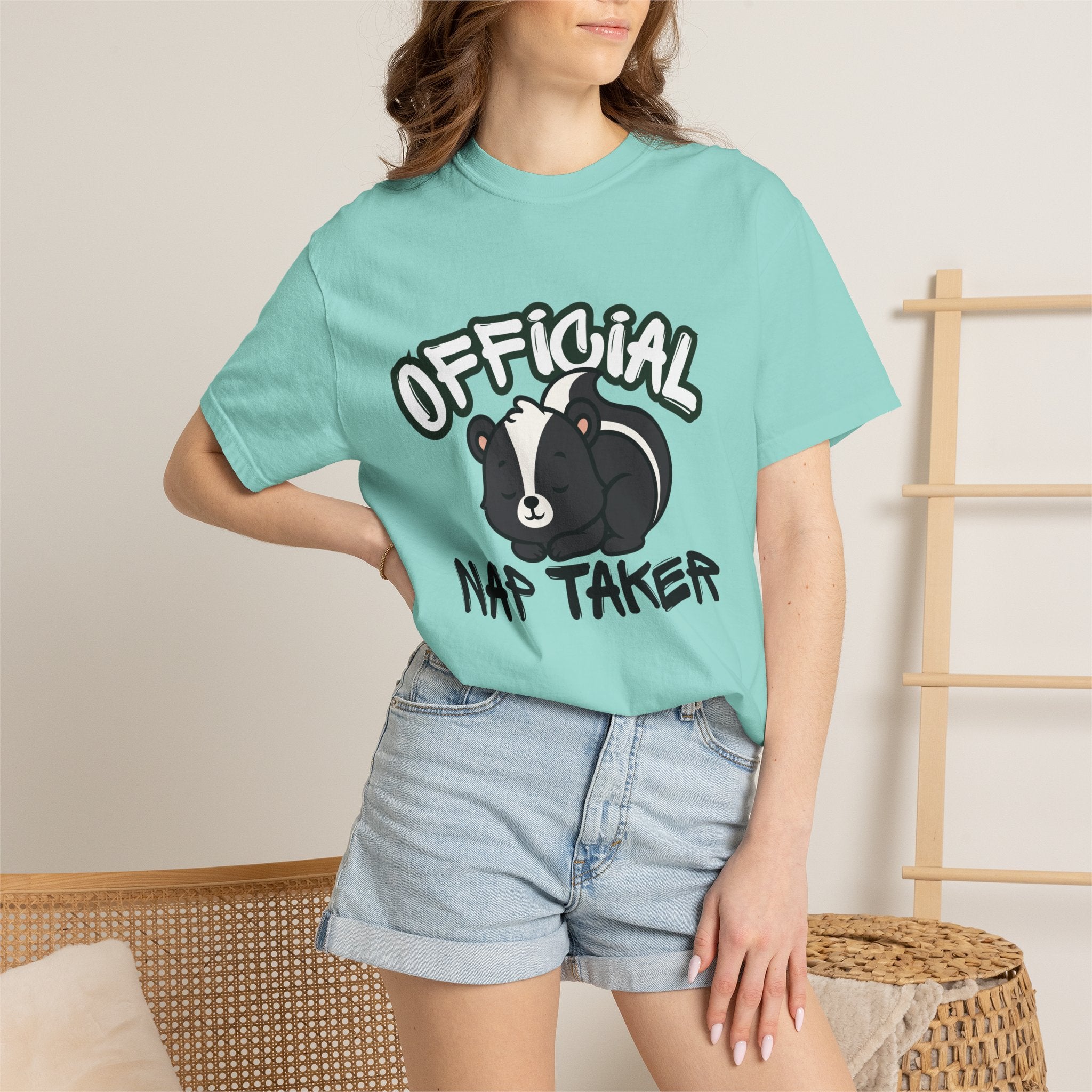 Official Nap Taker T-Shirt | Cute Sleeping Skunk Shirt | Funny Nap Lover Gift