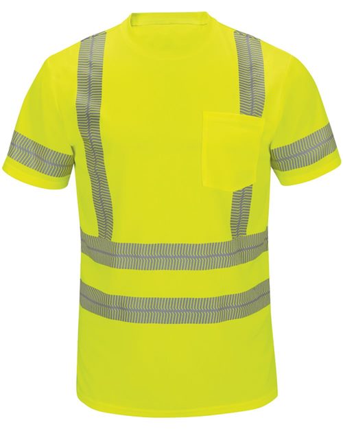 Red Kap Men's Tall High Visibility Short Sleeve T-Shirt SVY4T