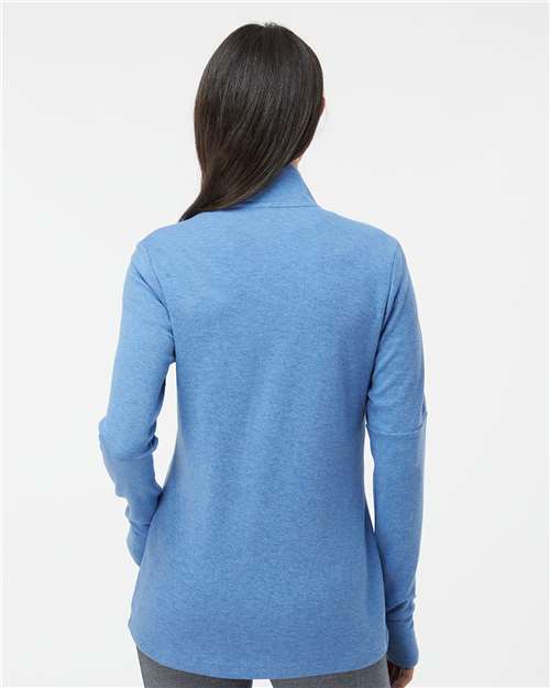 Adidas Women's 3-Stripes Quarter-Zip Sweater Pullover A555