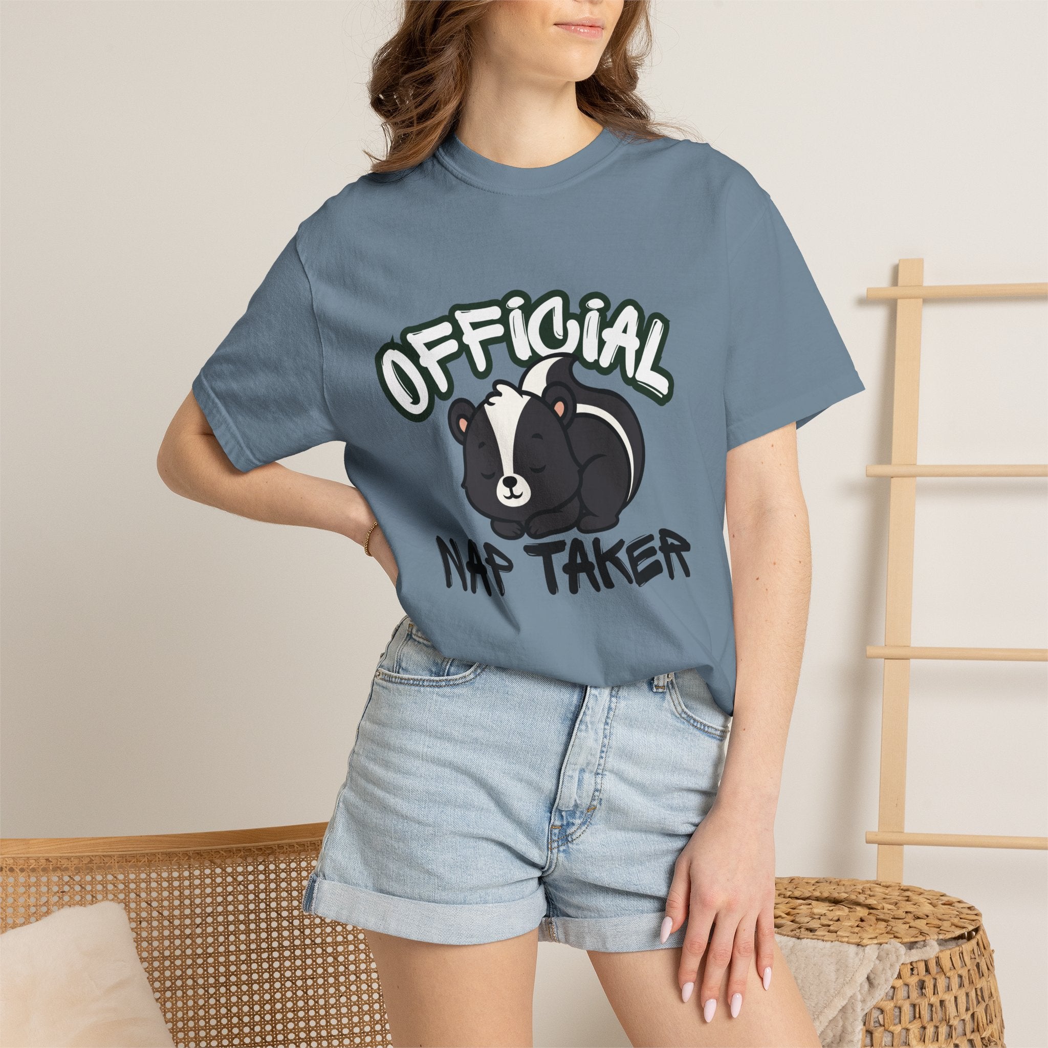 Official Nap Taker T-Shirt | Cute Sleeping Skunk Shirt | Funny Nap Lover Gift