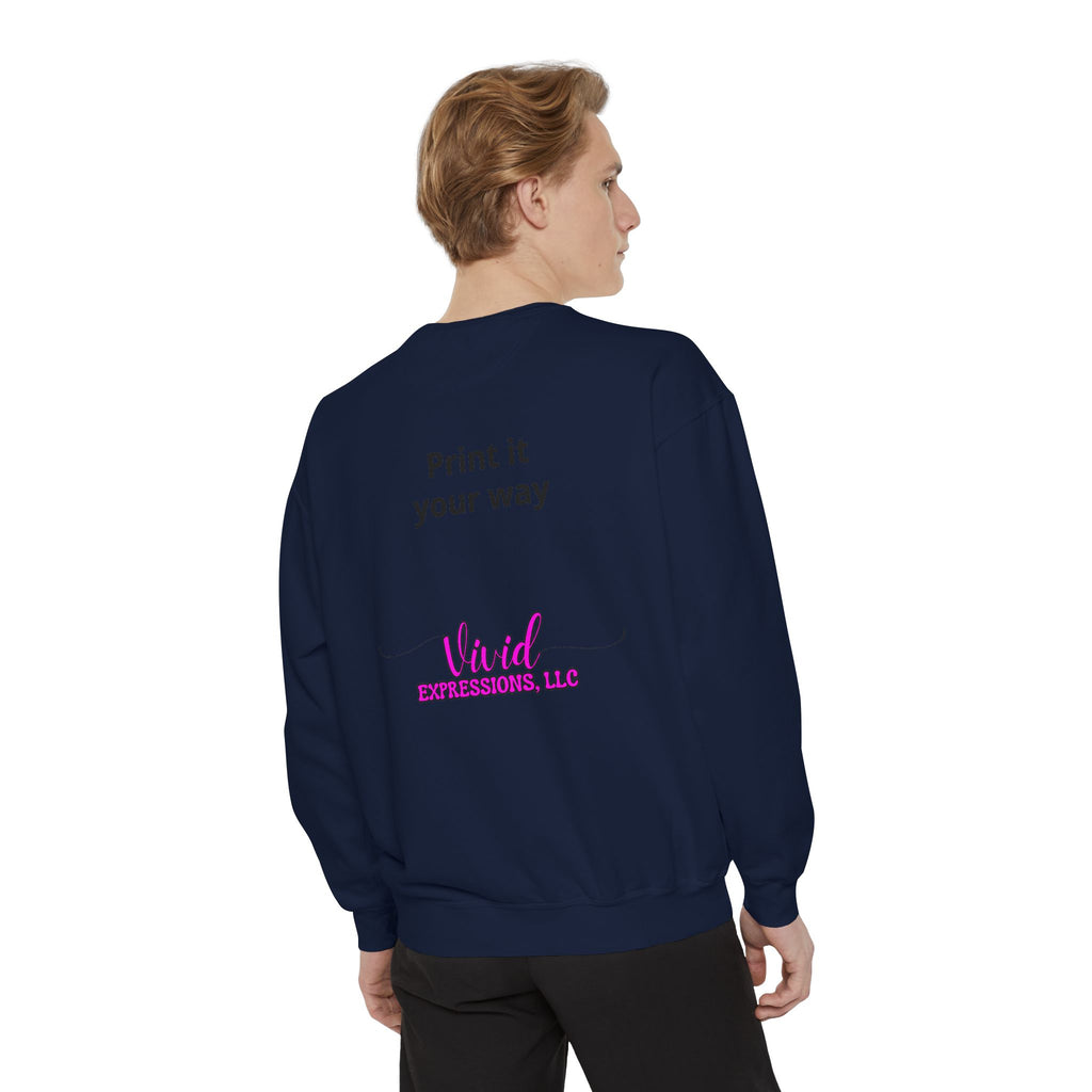 Customizable Sweatshirt "Print It Your Way" — Personalized Crewneck