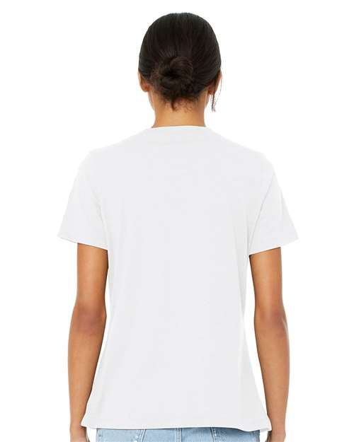 BELLA + CANVAS Women's Relaxed Heather CVC V-Neck Tee 6405CVC