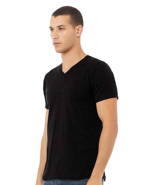 BELLA + CANVAS Unisex Heather CVC V-Neck Tee 3005CVC