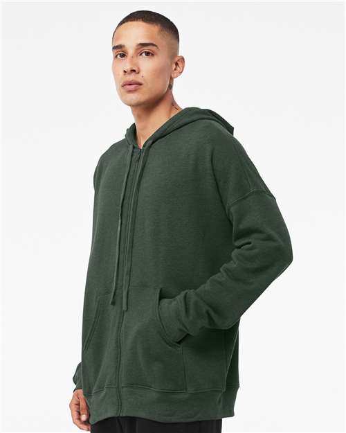 BELLA + CANVAS Unisex Sponge Fleece DTM Full-Zip Hoodie Sweatshirt 3759