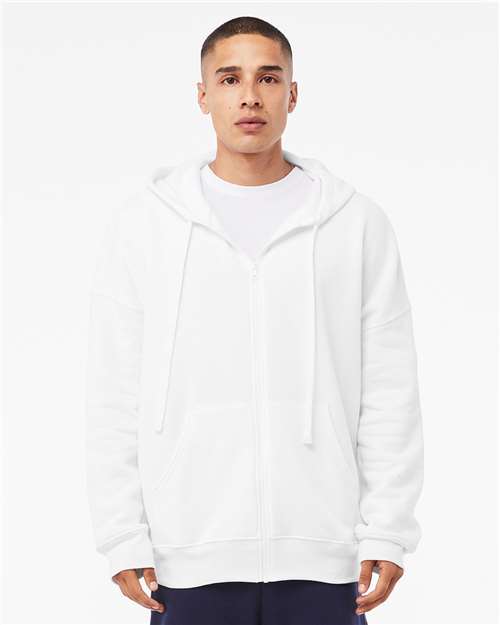 BELLA + CANVAS Unisex Sponge Fleece DTM Full-Zip Hoodie Sweatshirt 3759