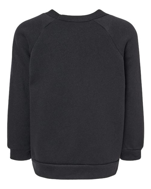 BELLA + CANVAS Toddler Sponge Fleece Raglan Crewneck Sweatshirt 3901T