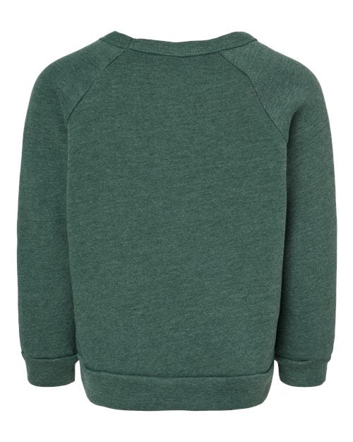 BELLA + CANVAS Toddler Sponge Fleece Raglan Crewneck Sweatshirt 3901T