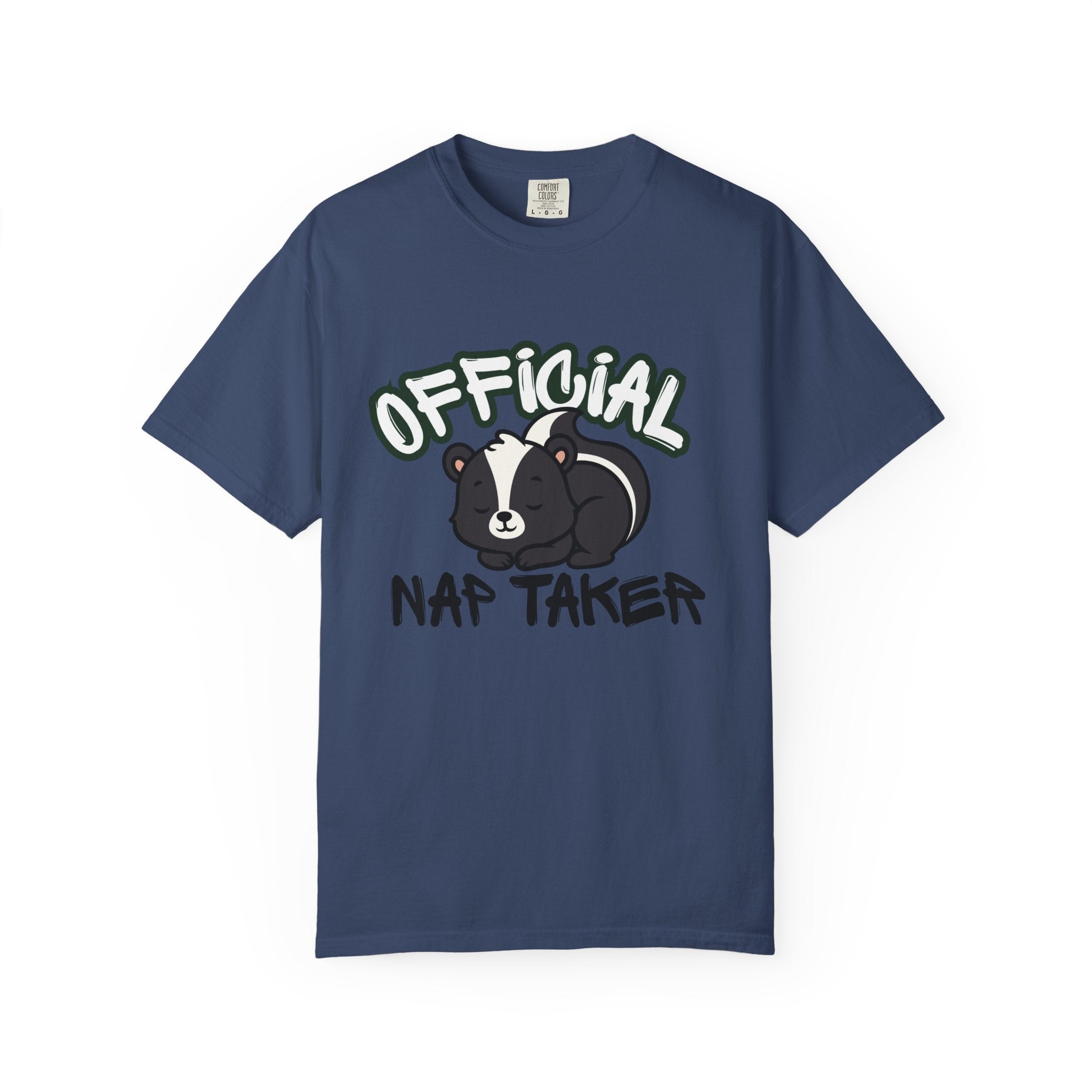 Official Nap Taker T-Shirt | Cute Sleeping Skunk Shirt | Funny Nap Lover Gift