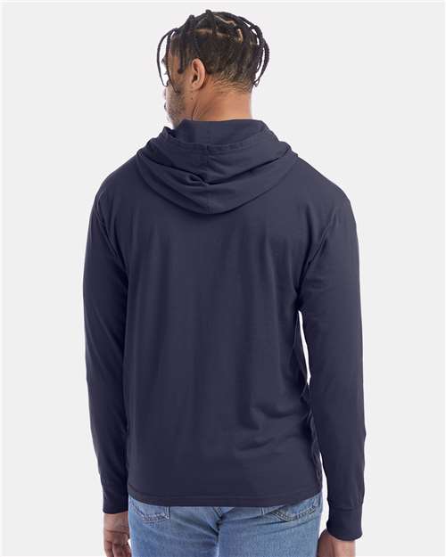 ComfortWash by Hanes Unisex Garment-Dyed Jersey Hooded Long Sleeve T-Shirt GDH280