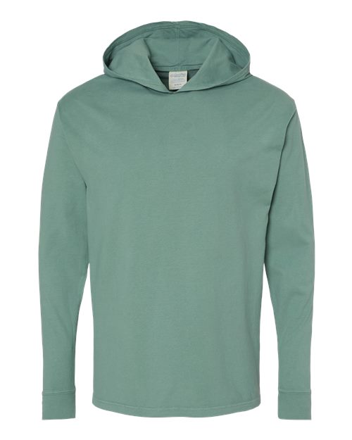ComfortWash by Hanes Unisex Garment-Dyed Jersey Hooded Long Sleeve T-Shirt GDH280