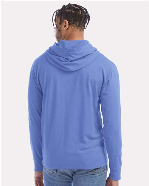 ComfortWash by Hanes Unisex Garment-Dyed Jersey Hooded Long Sleeve T-Shirt GDH280