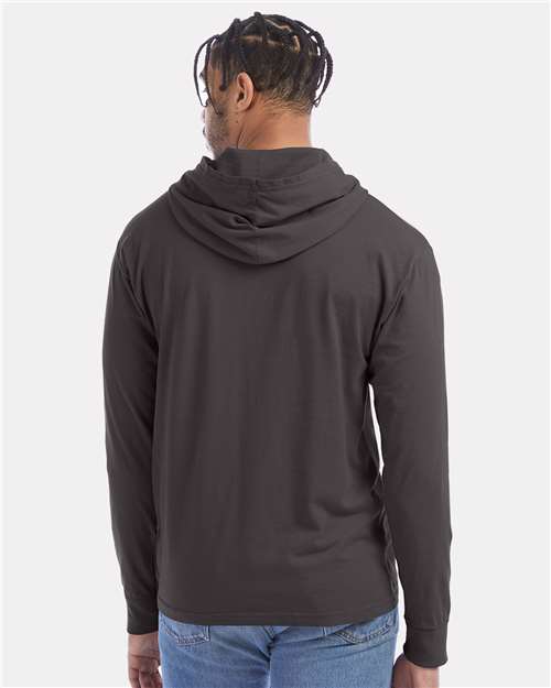 ComfortWash by Hanes Unisex Garment-Dyed Jersey Hooded Long Sleeve T-Shirt GDH280