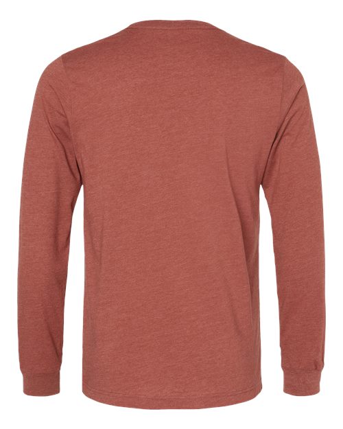 BELLA + CANVAS Heather CVC Long Sleeve Tee 3501CVC