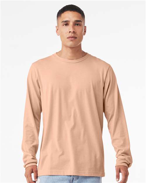 BELLA + CANVAS Heather CVC Long Sleeve Tee 3501CVC