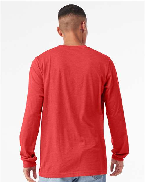 BELLA + CANVAS Heather CVC Long Sleeve Tee 3501CVC