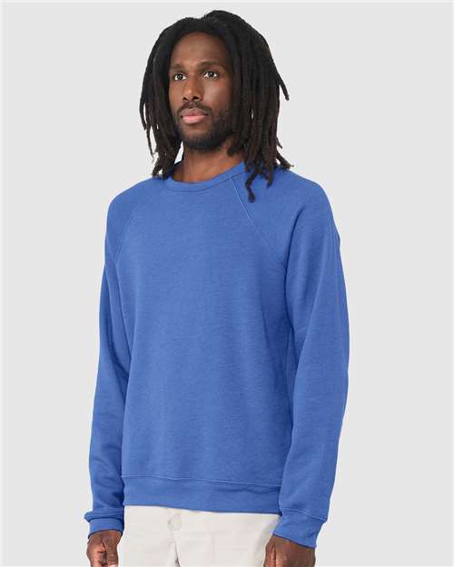 BELLA + CANVAS Unisex Sponge Fleece Raglan Crewneck Sweatshirt 3901