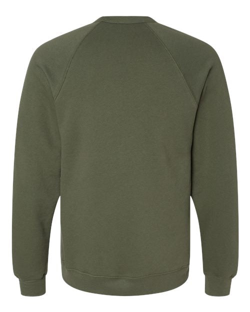BELLA + CANVAS Unisex Sponge Fleece Raglan Crewneck Sweatshirt 3901