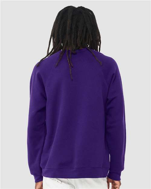 BELLA + CANVAS Unisex Sponge Fleece Raglan Crewneck Sweatshirt 3901