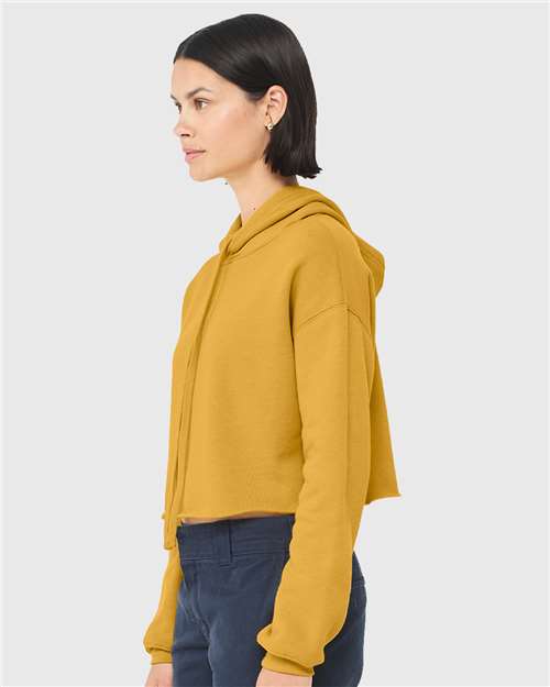 BELLA + CANVAS Women's Crop Fleece Hoodie Sweatshirt 7502
