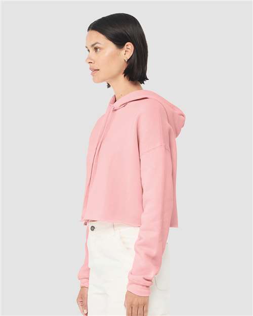 BELLA + CANVAS Women's Crop Fleece Hoodie Sweatshirt 7502