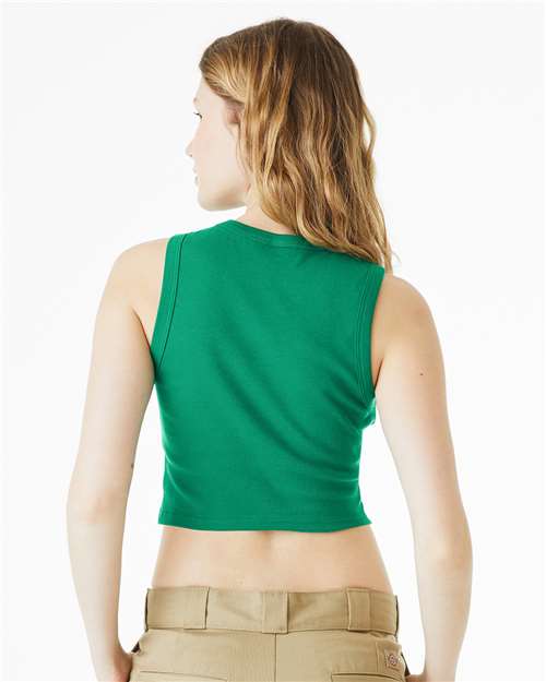 BELLA + CANVAS Women's Micro Rib Muscle Crop Tank 1013
