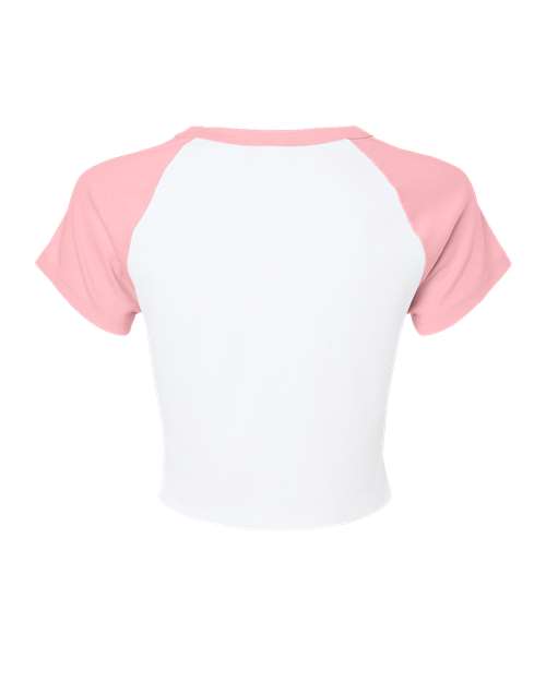 BELLA + CANVAS Women's Micro Rib Raglan Baby Tee 1201