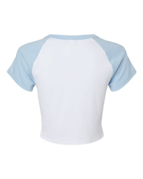 BELLA + CANVAS Women's Micro Rib Raglan Baby Tee 1201