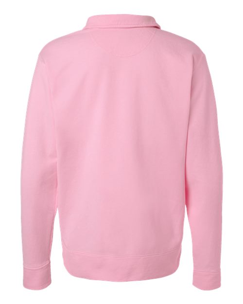 ComfortWash by Hanes Unisex Garment-Dyed Polo Collar Sweatshirt GDH490