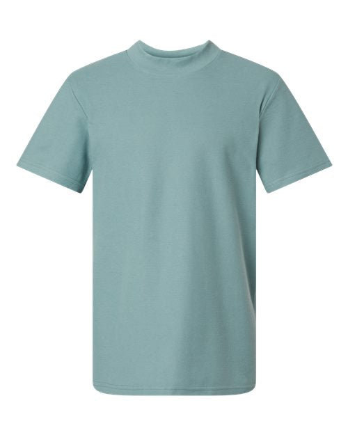 American Apparel Unisex Pique Mockneck Tee 1PQ