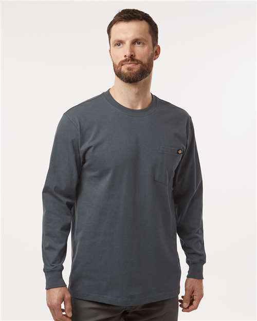 Dickies Men's Tall Traditional Heavyweight Long Sleeve T-Shirt WL50T