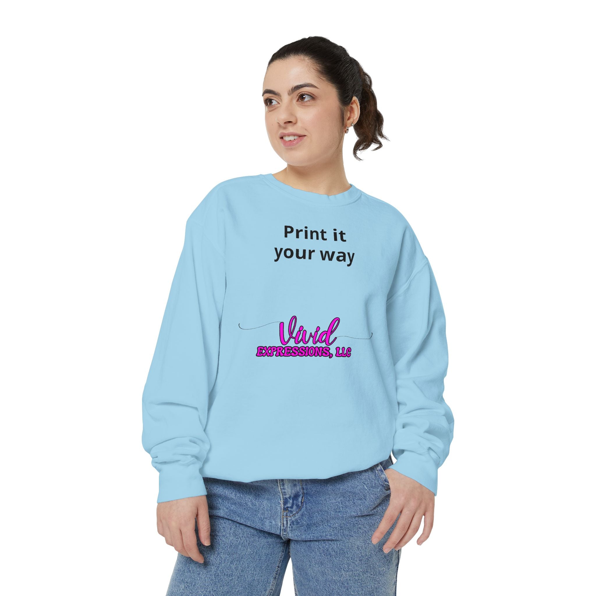 Customizable Sweatshirt "Print It Your Way" — Personalized Crewneck