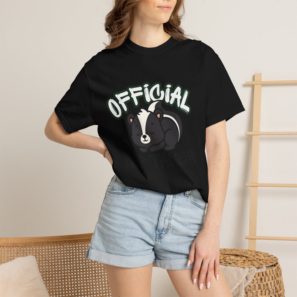Official Nap Taker T-Shirt | Cute Sleeping Skunk Shirt | Funny Nap Lover Gift