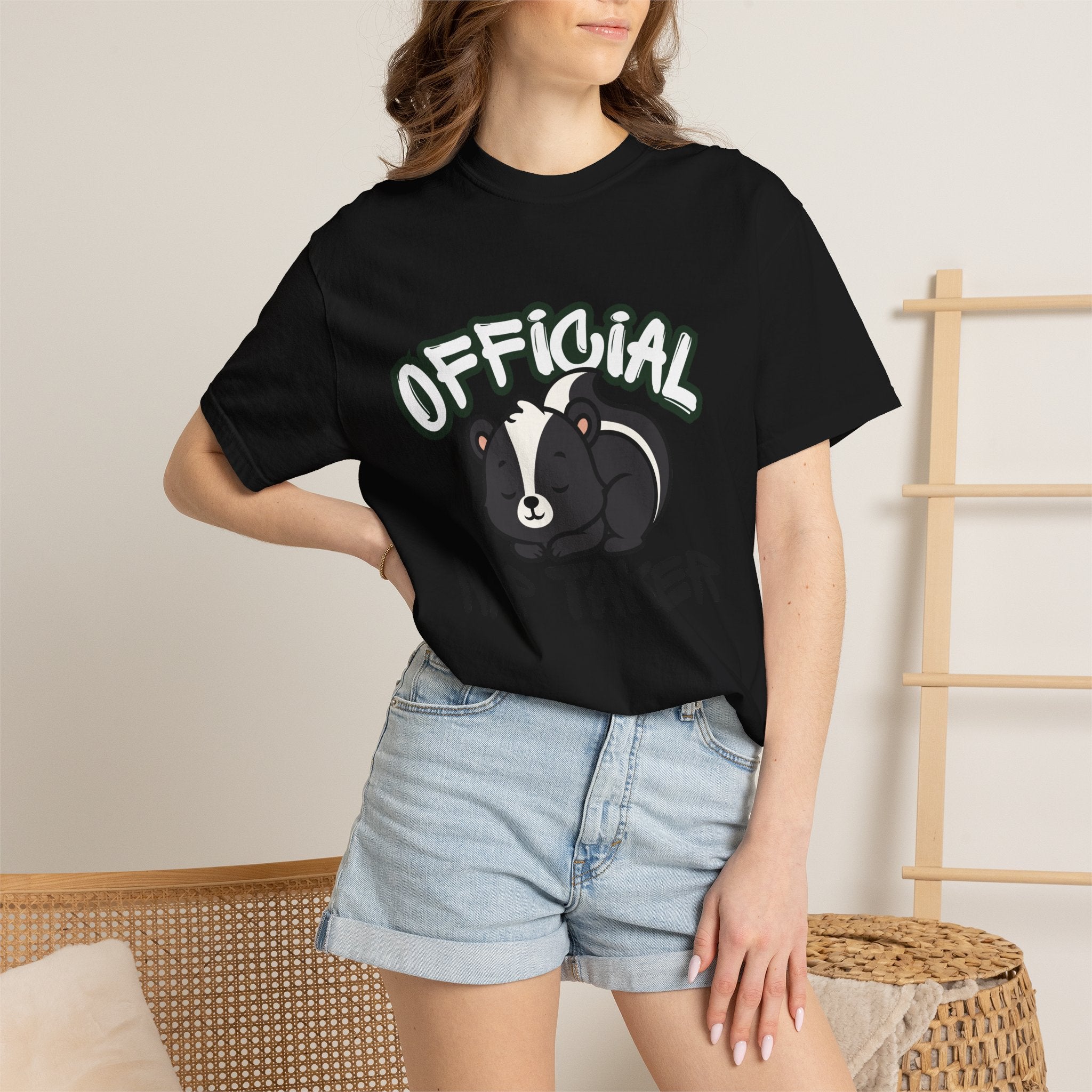 Official Nap Taker T-Shirt | Cute Sleeping Skunk Shirt | Funny Nap Lover Gift