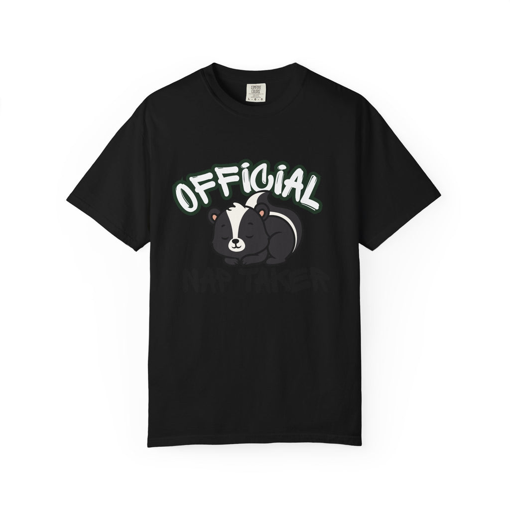 Official Nap Taker T-Shirt | Cute Sleeping Skunk Shirt | Funny Nap Lover Gift