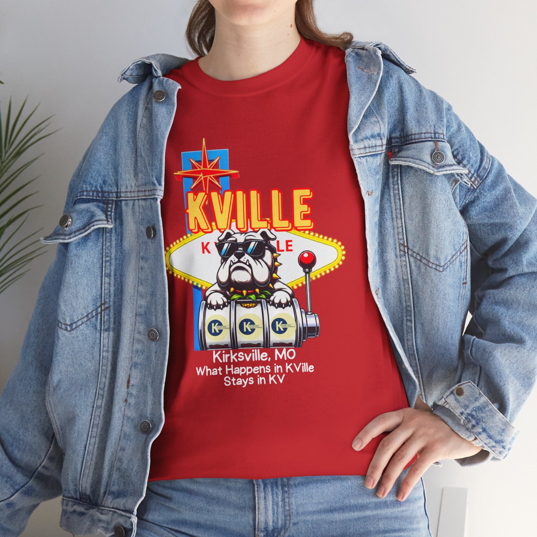 T-Shirt — Kville Retro Casino Slot Machine Graphic Tee
