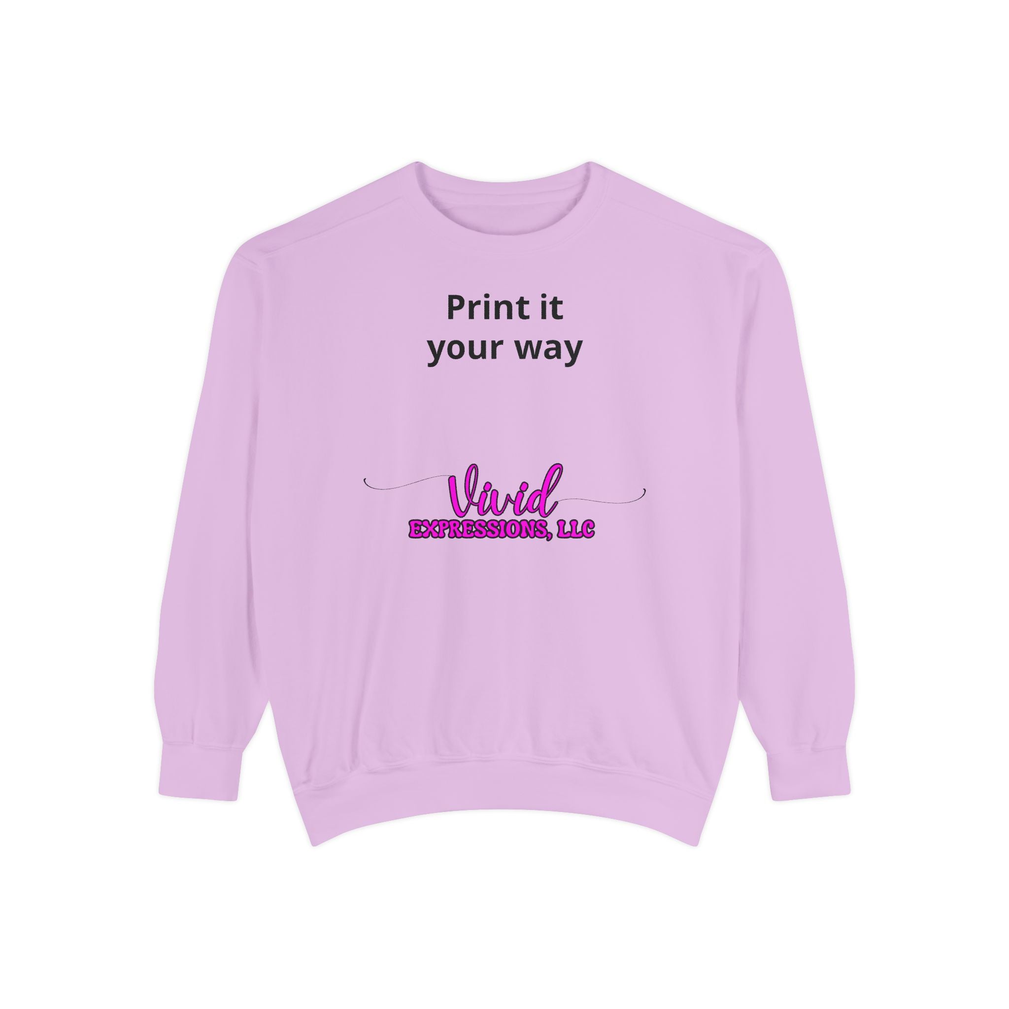 Customizable Sweatshirt "Print It Your Way" — Personalized Crewneck