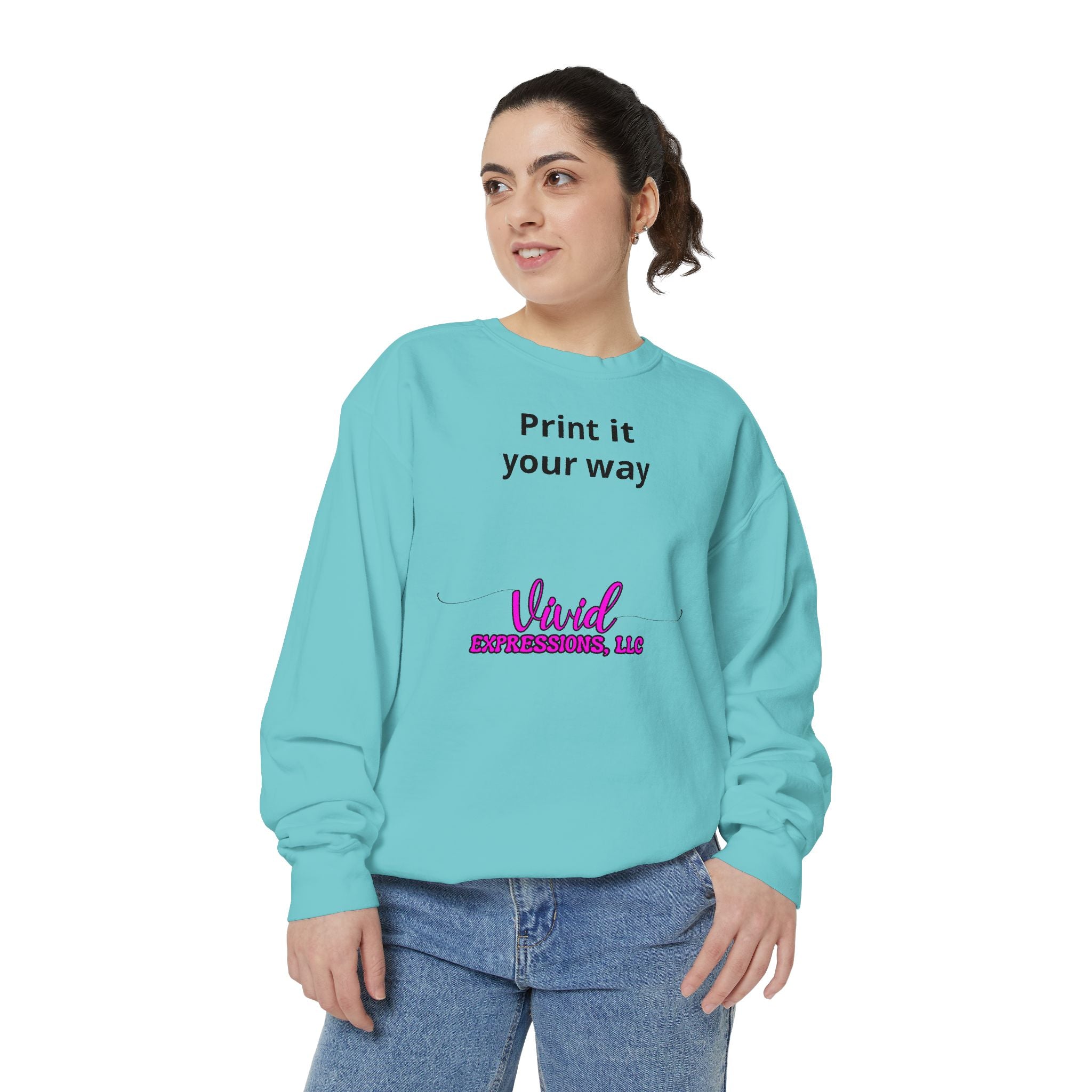 Customizable Sweatshirt "Print It Your Way" — Personalized Crewneck