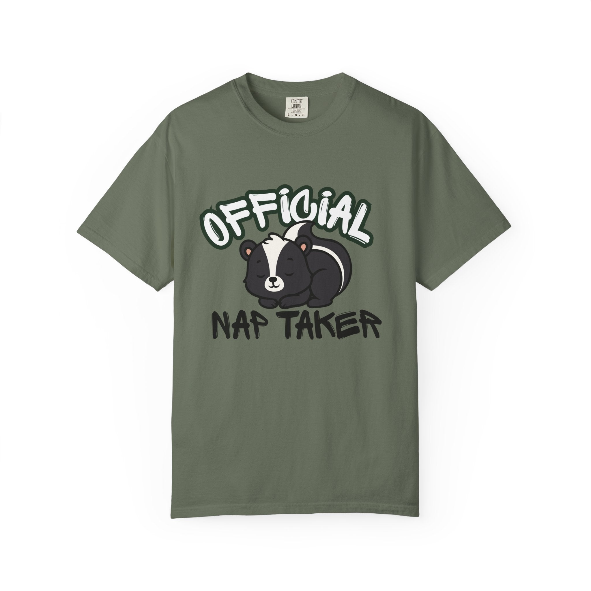 Official Nap Taker T-Shirt | Cute Sleeping Skunk Shirt | Funny Nap Lover Gift