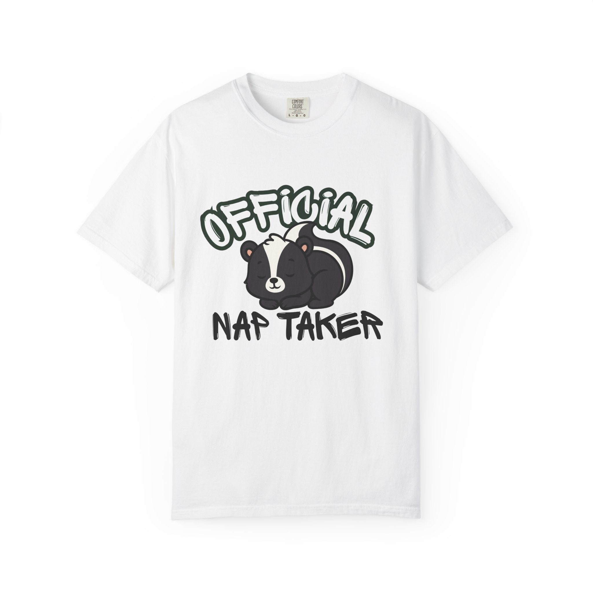 Official Nap Taker T-Shirt | Cute Sleeping Skunk Shirt | Funny Nap Lover Gift