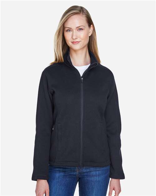 Devon & Jones Women's Bristol Full-Zip Sweater Fleece Jacket DG793W